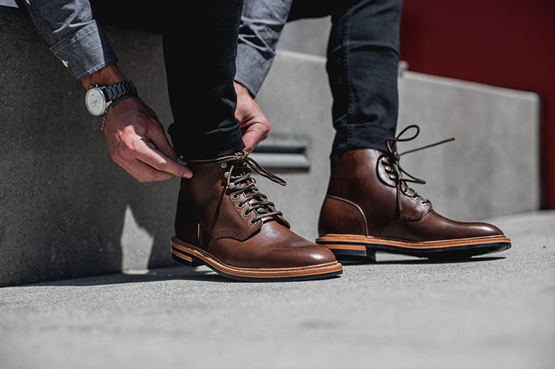 Boots In The Summer: Lacing Up Grant Stone's Diesel Boot In Crimson ...